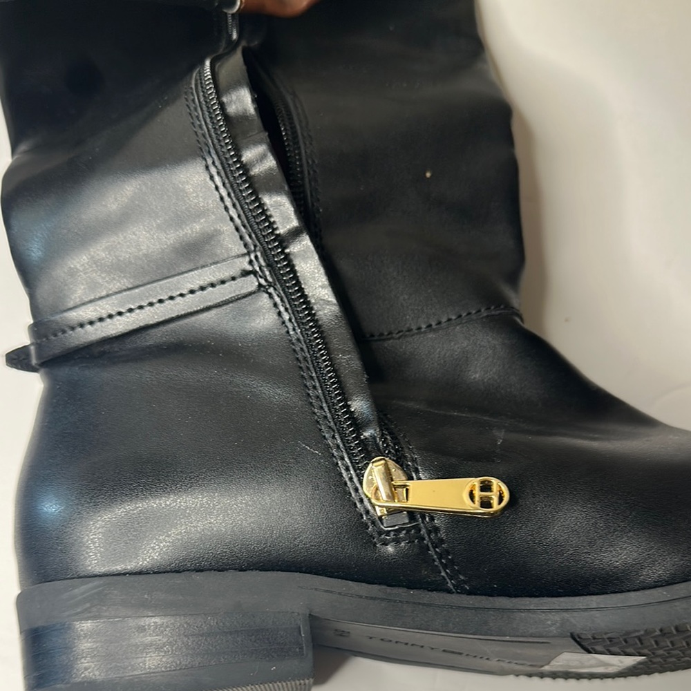 Black and Brown Leather Riding Boots - Picture 7 of 9